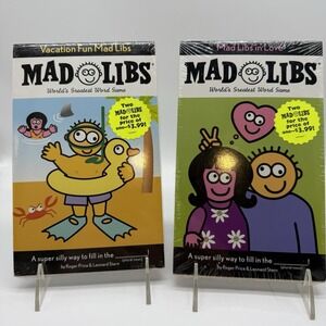 Mad Libs Word Game Books Unisex OS Multicolor Vacation Love Road Trip Diva 4pk